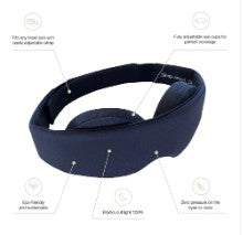 Hold deg kjølig Blackout Sovemaske – Kjølende og Lysblokkerende